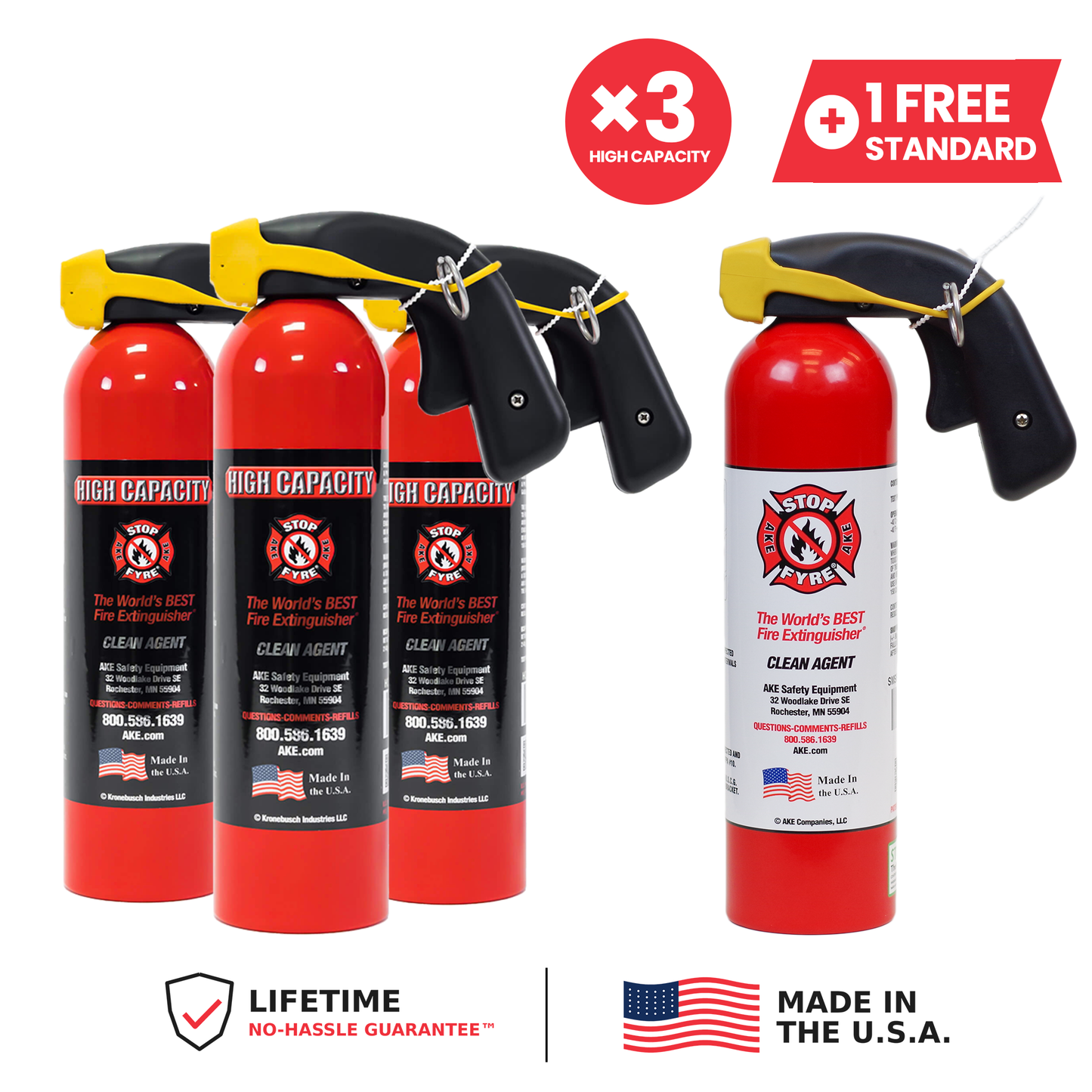 LIMITED TIME BUNDLE: 3 High Capacities + 1 FREE Standard