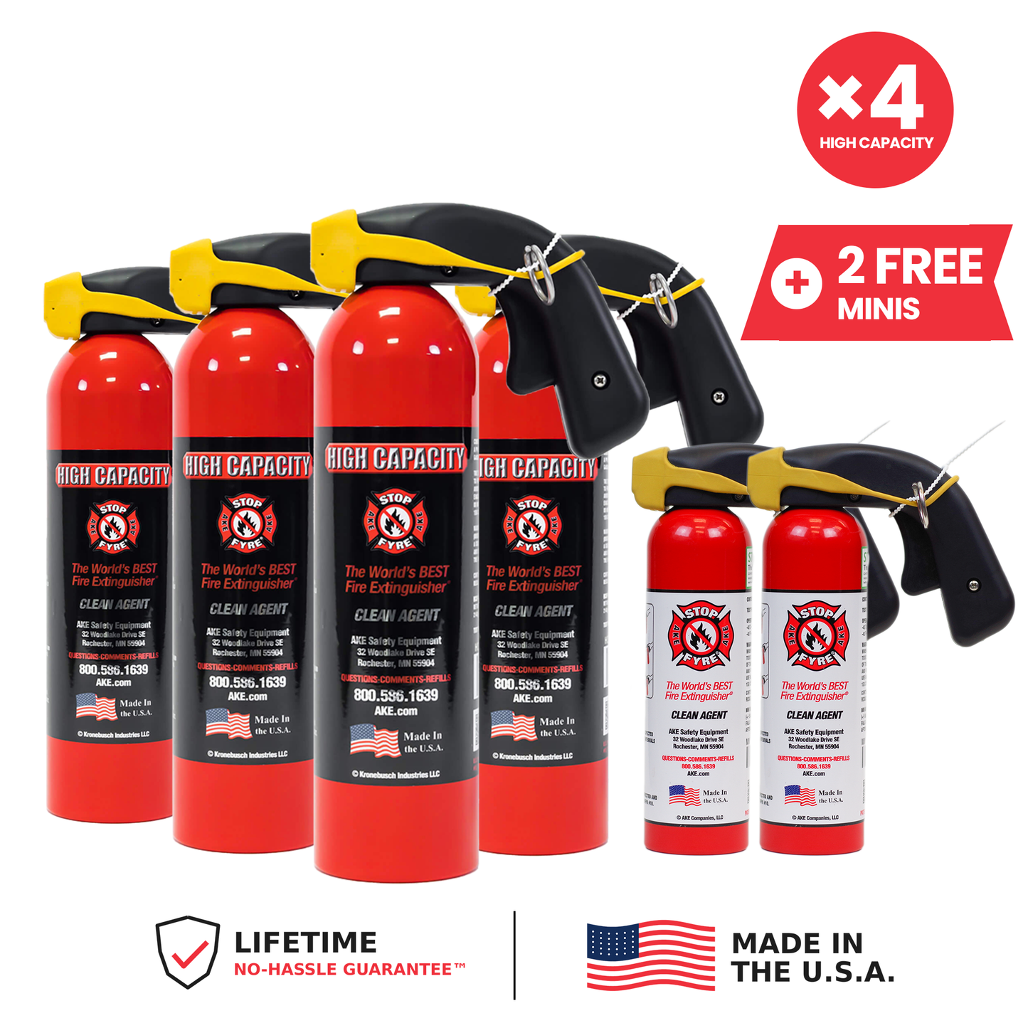 LIMITED TIME BUNDLE: 4 High Capacities + 2 FREE Minis