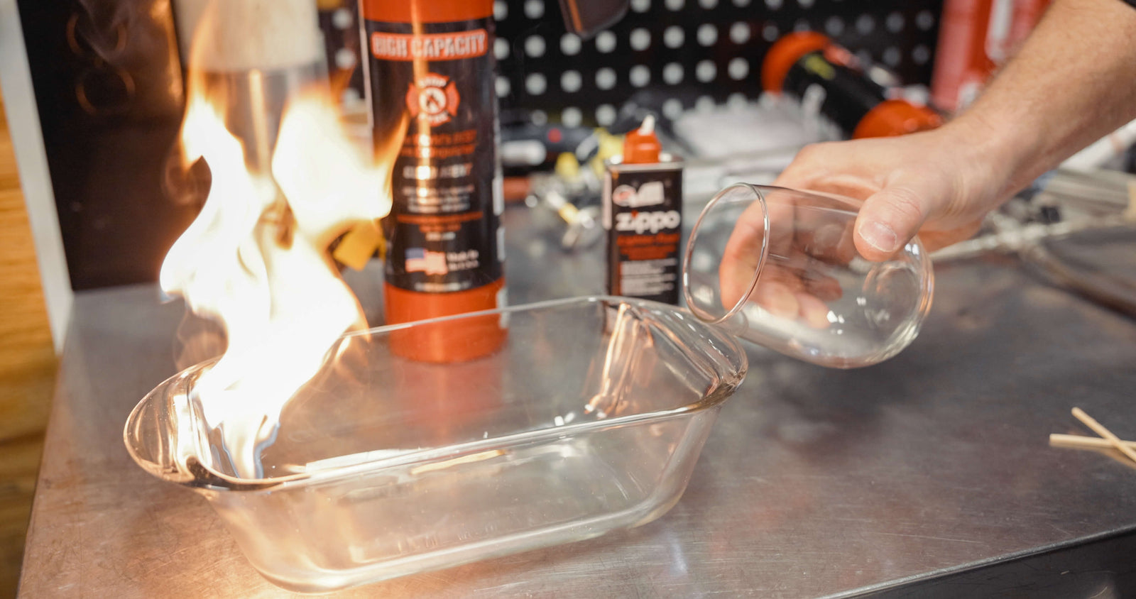 Interupts the chemical reaction