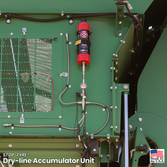 STOP-FYRE® Cotton Picker & Stripper Automatic Fire Suppression System (Dry-Line ACU)