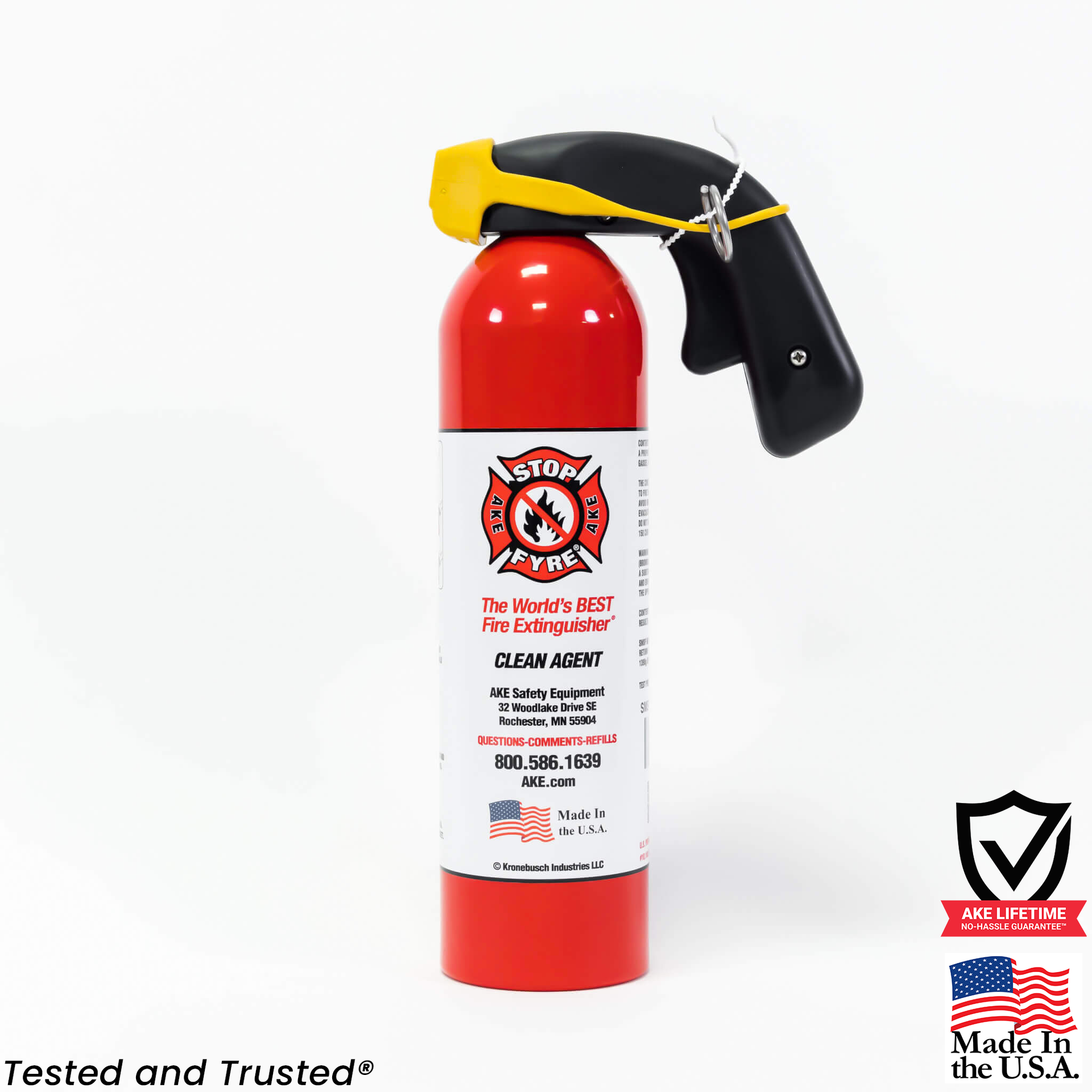 ayu トロイアルケレッド AKE Safety Equipment | STOP-FYRE® | Standard Fire Extinguisher