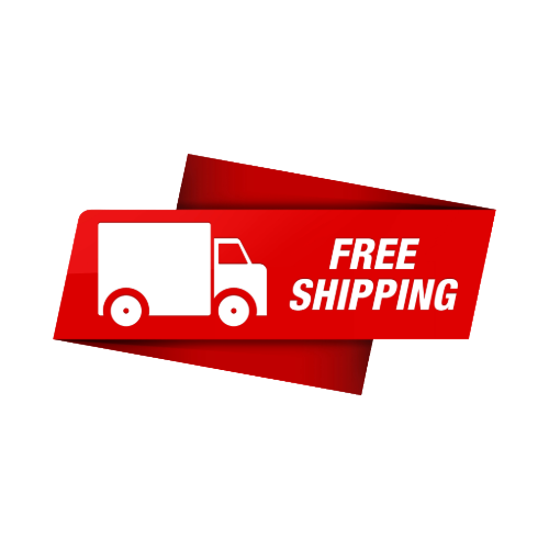Free shipping logo with delivery truck